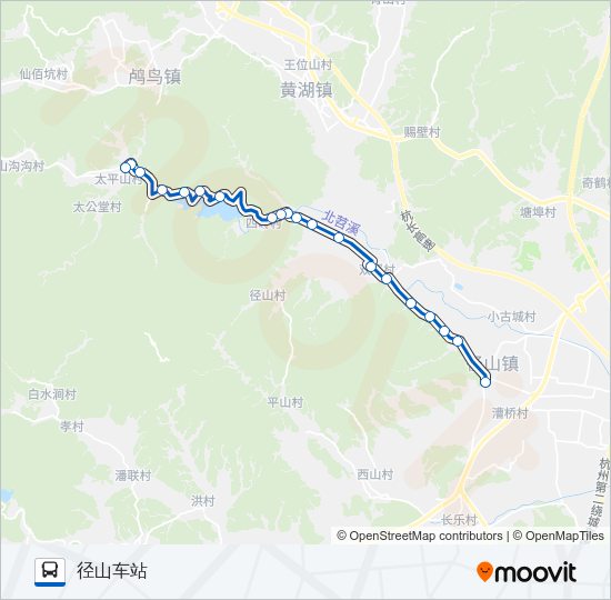 公交491B路的线路图