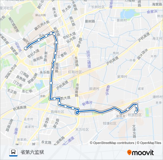 公交492路的线路图