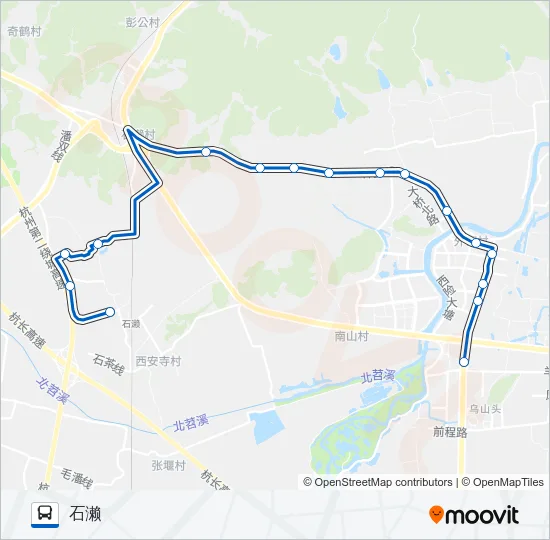 公交493路的线路图