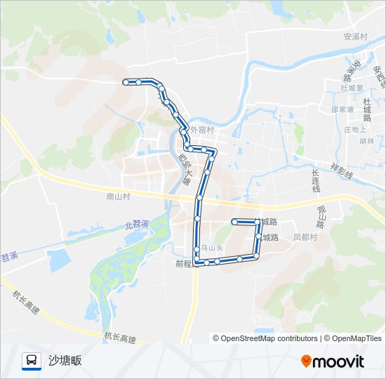 公交495路的线路图