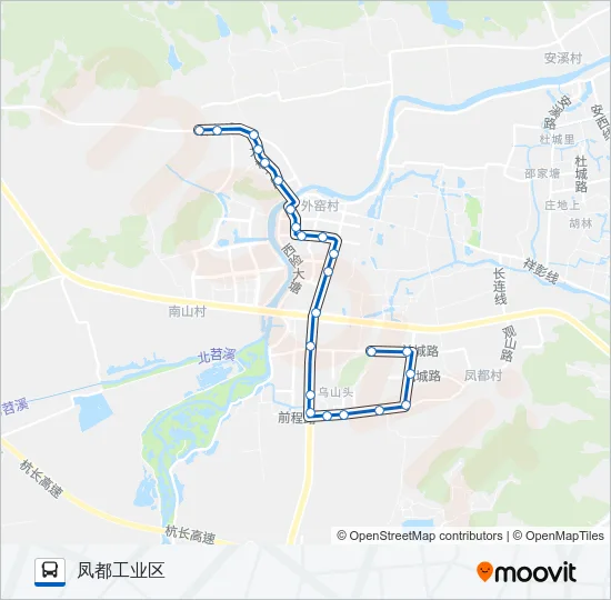 495路 Bus Line Map