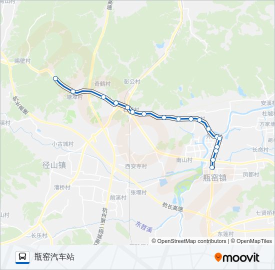 公交496路的线路图