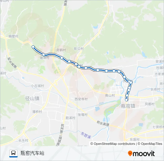 公交496路的线路图