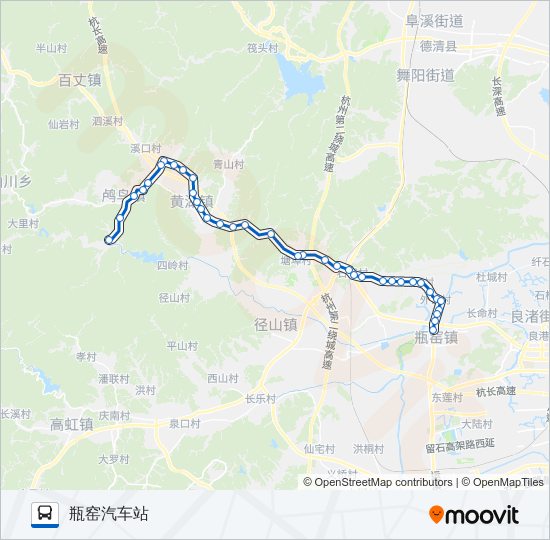 公交497路的线路图