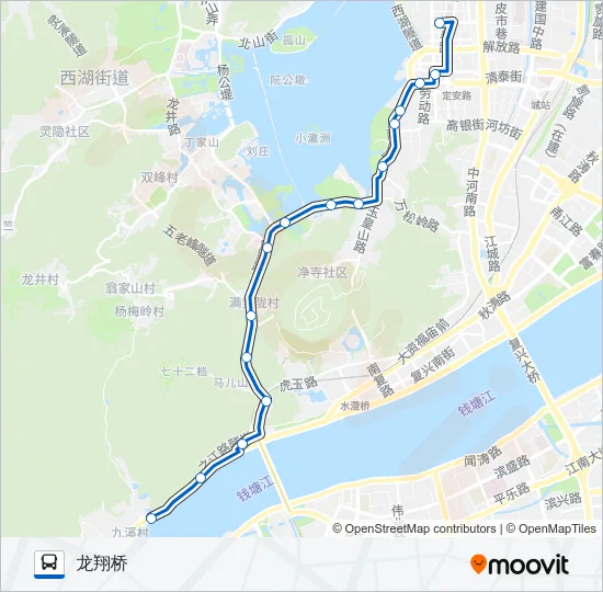 4路区间 Bus Line Map