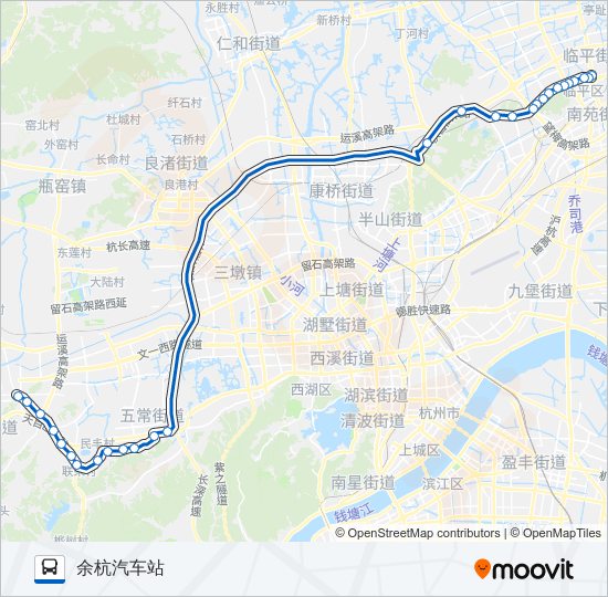 公交505路的线路图