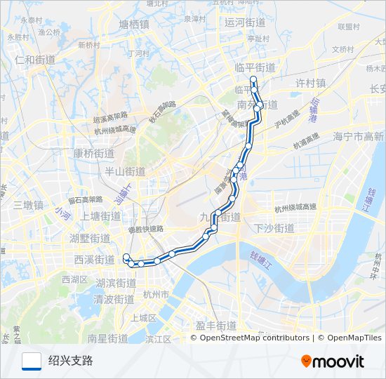 公交509路的线路图