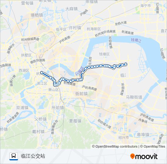 公交511路的线路图