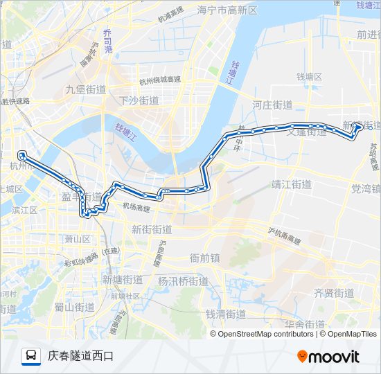 公交511路的线路图