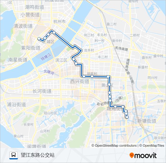 公交515路的线路图