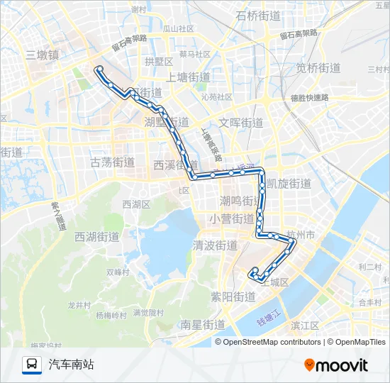 公交516路的线路图