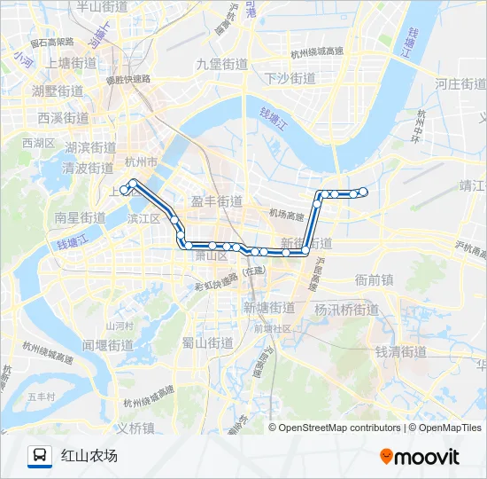 公交520路的线路图