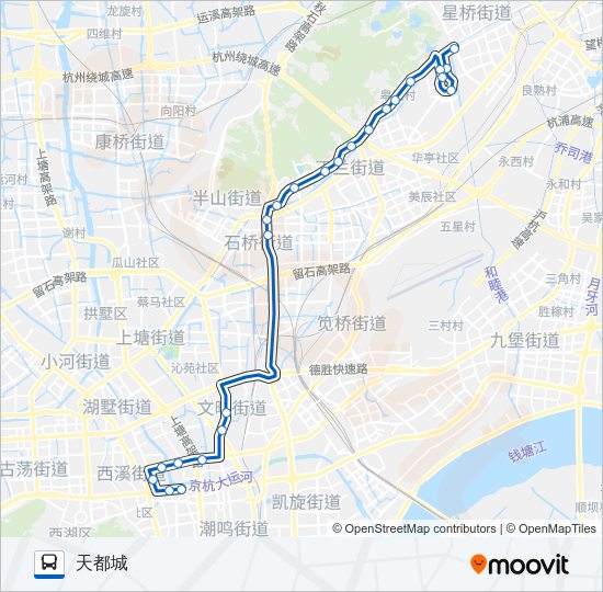 公交535路的线路图
