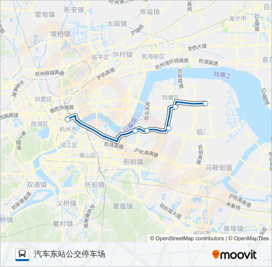 公交541路的线路图