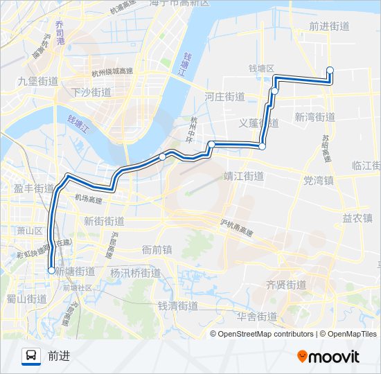 公交541路的线路图
