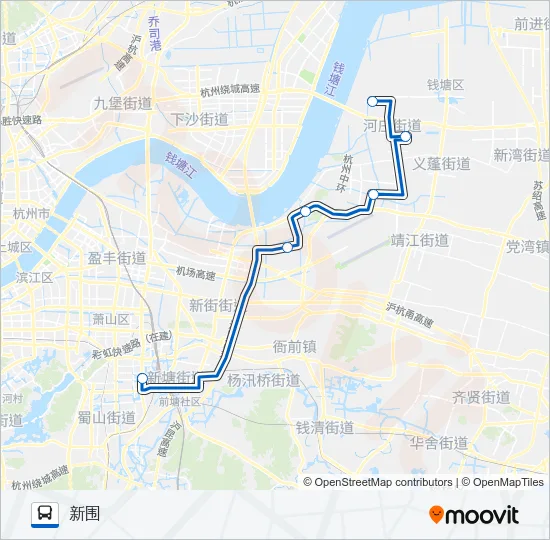 543路 Bus Line Map