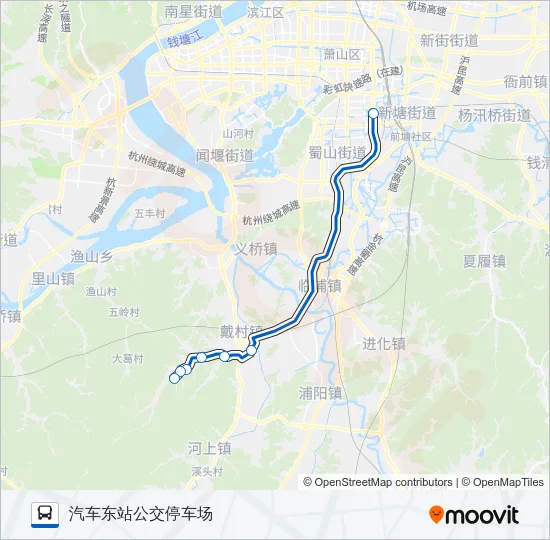 公交546路的线路图