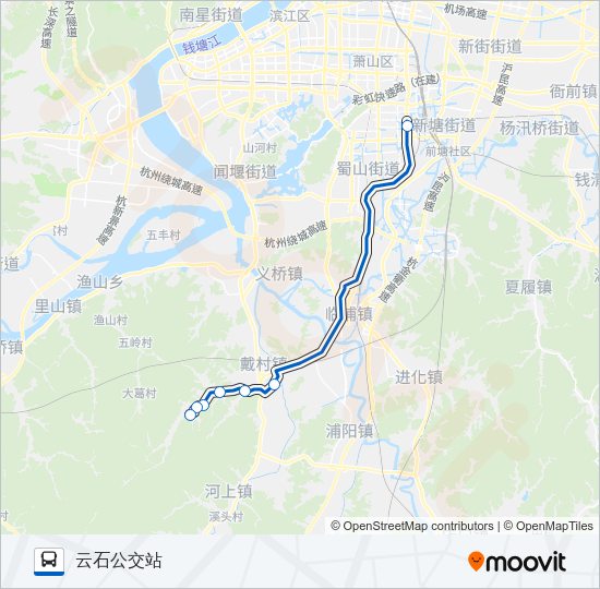 公交546路的线路图