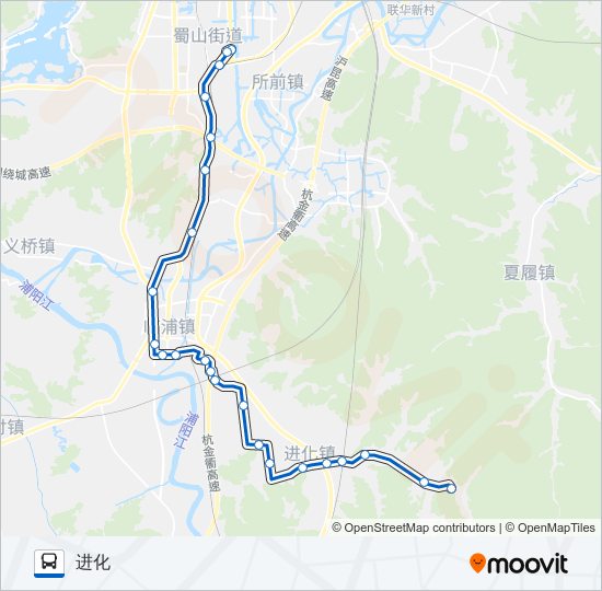 公交547路的线路图