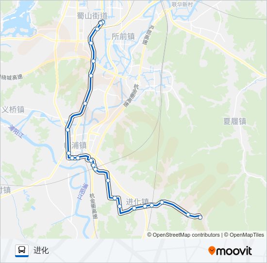 公交547路的线路图