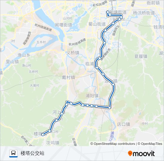 公交549路的线路图