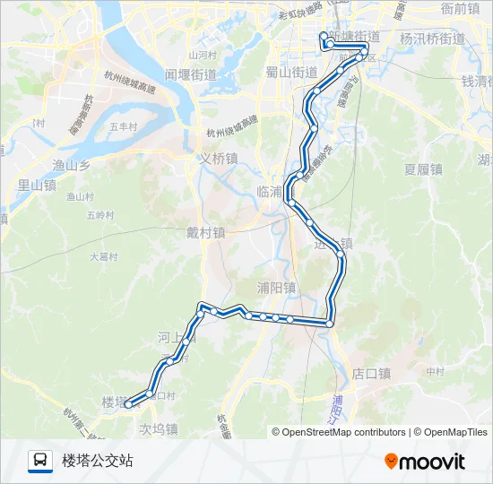 公交549路的线路图