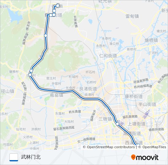 公交588路的线路图