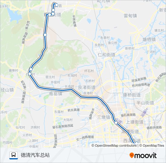 公交588路的线路图