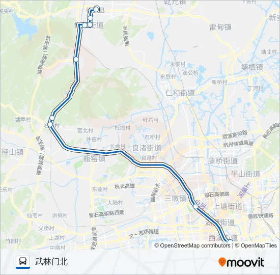588路 Bus Line Map