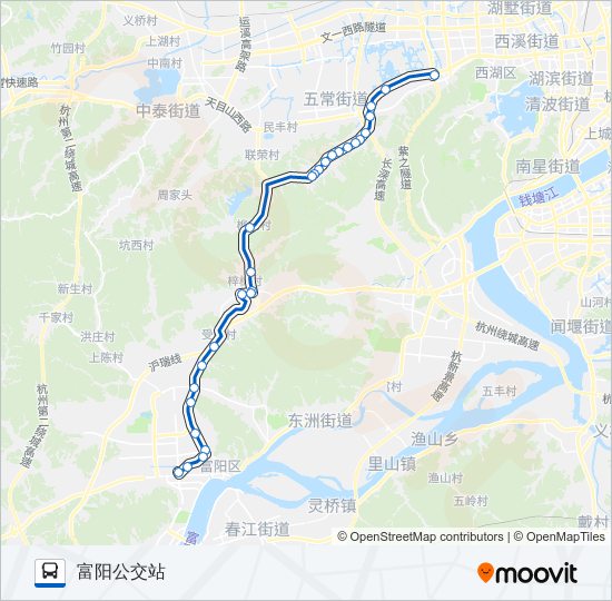 596路 bus Line Map