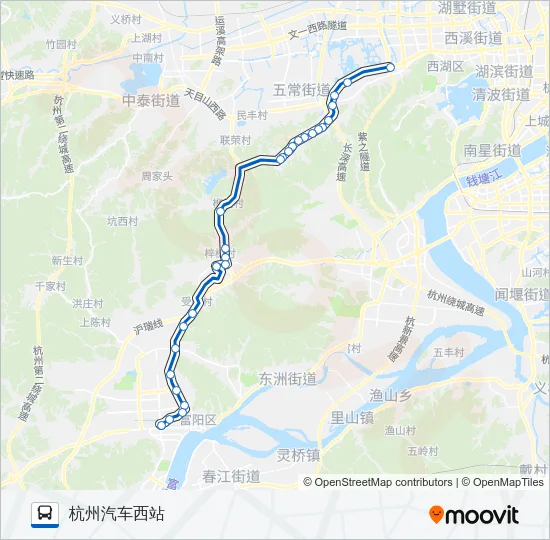 596路 Bus Line Map