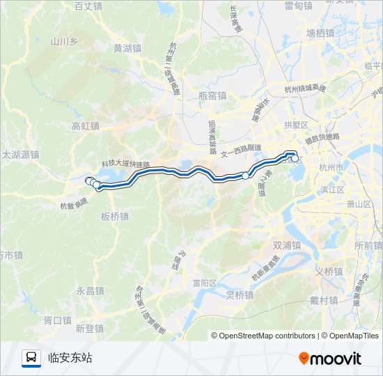 公交598路的线路图