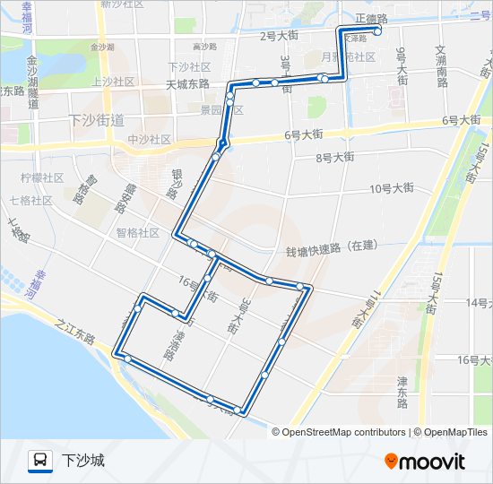 614路 bus Line Map