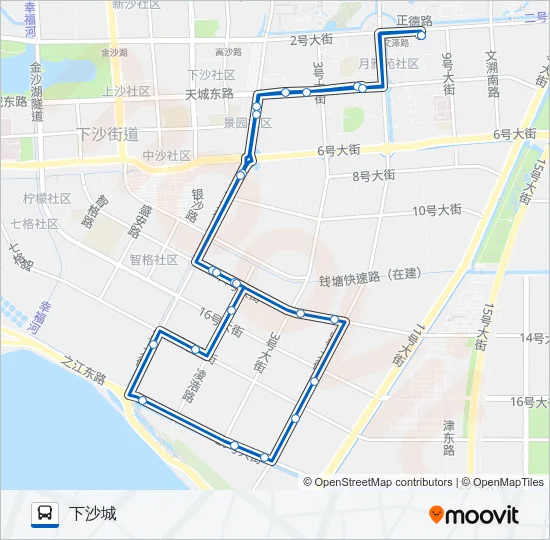 614路 Bus Line Map