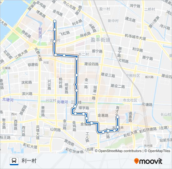 651路 bus Line Map