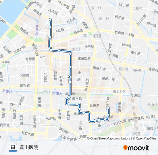公交651路的线路图