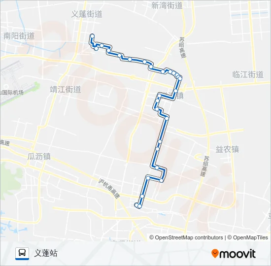 公交654路的线路图