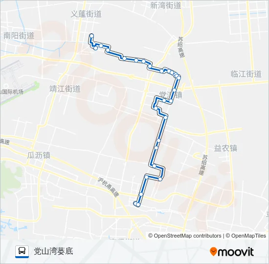 公交654路的线路图
