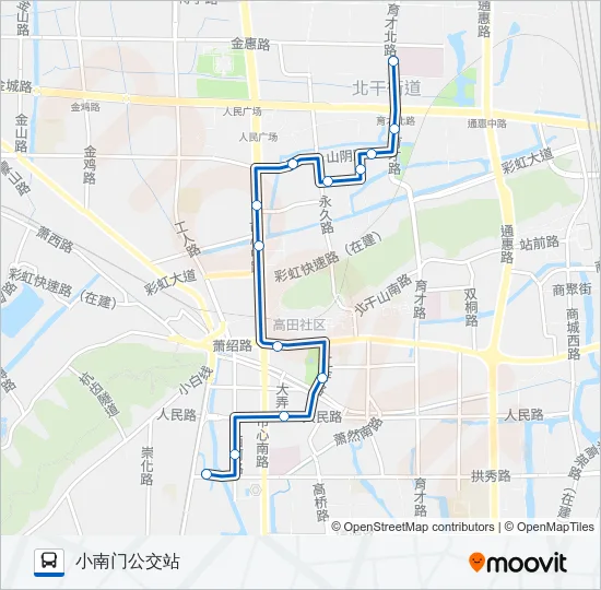 655路 Bus Line Map