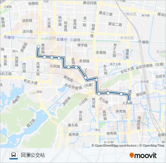 656路 Bus Line Map