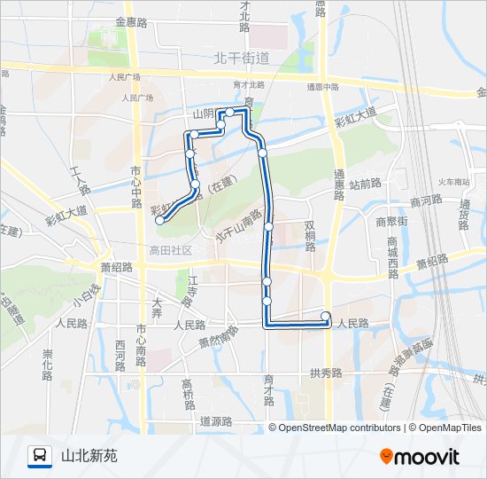 公交660路的线路图