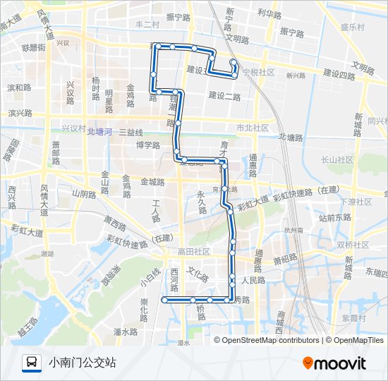 703路 bus Line Map