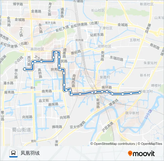 704路 Bus Line Map
