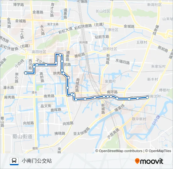 704路 Bus Line Map