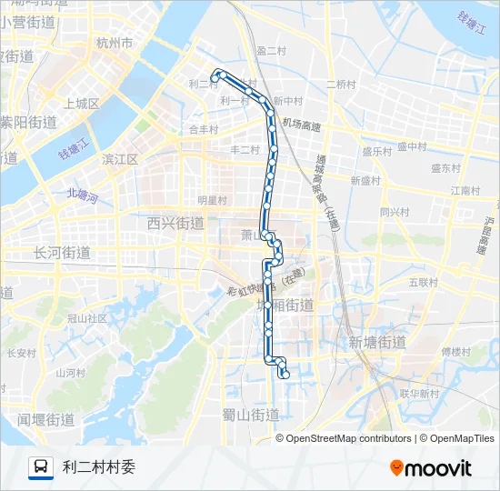 705路 Bus Line Map