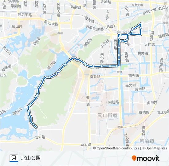 707路 Bus Line Map