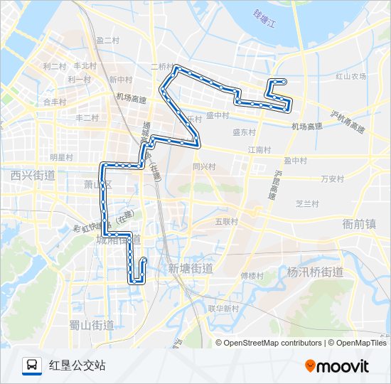 708路 bus Line Map