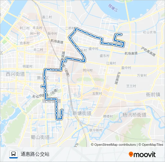708路 Bus Line Map