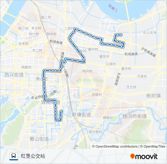 708路 Bus Line Map