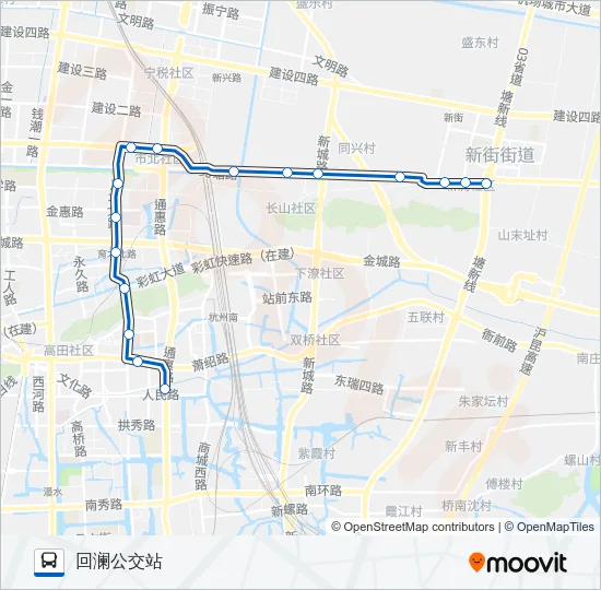 709路 Bus Line Map